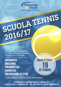locandina scuola tennis 2016